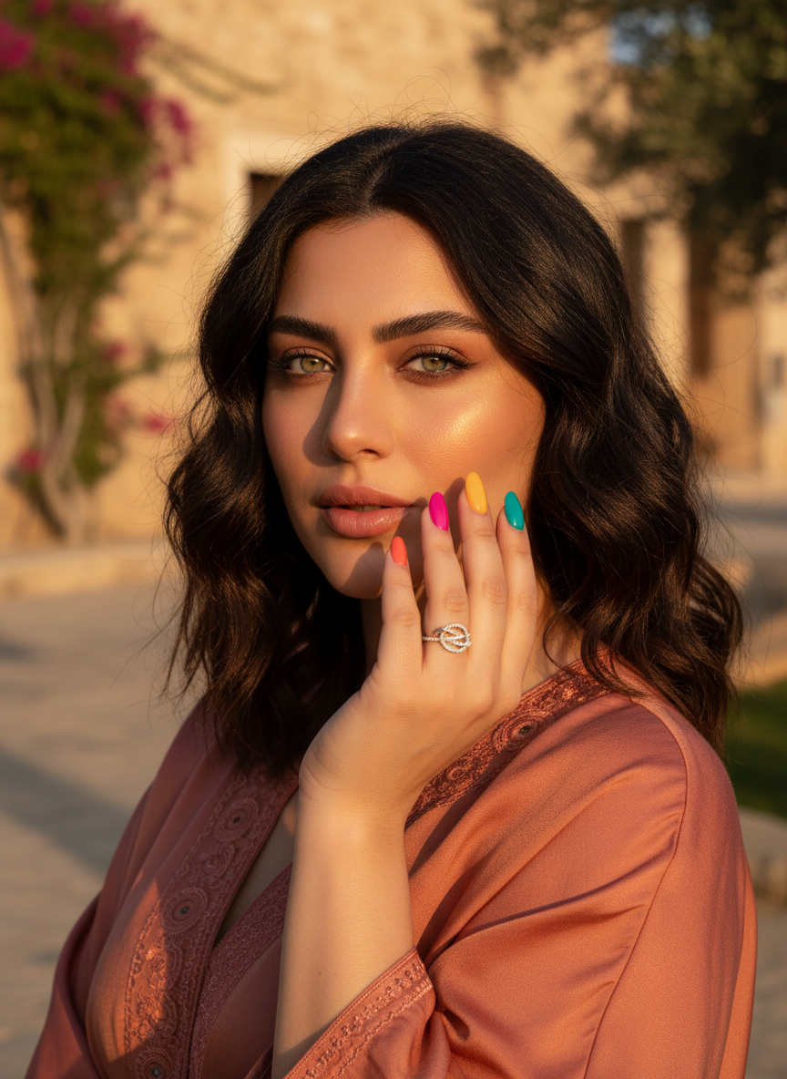 Rhodium Over Sterling Silver Women's Cz Dream Catcher Statement Ring