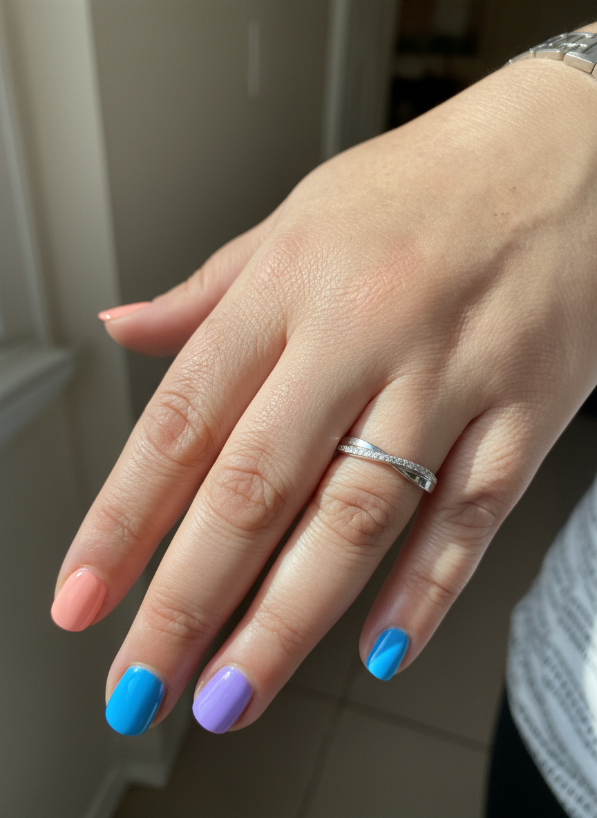 White Gold over Sterling Silver Women's CZ Thin Stacked Braid Ring