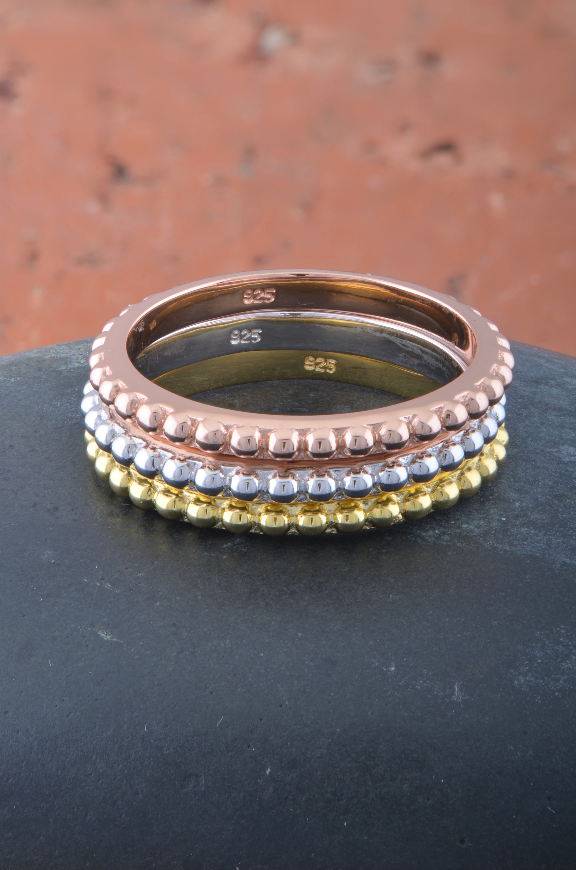 Sterling Silver Women's Thin Stackable Bead Ring | SilverCloseOut