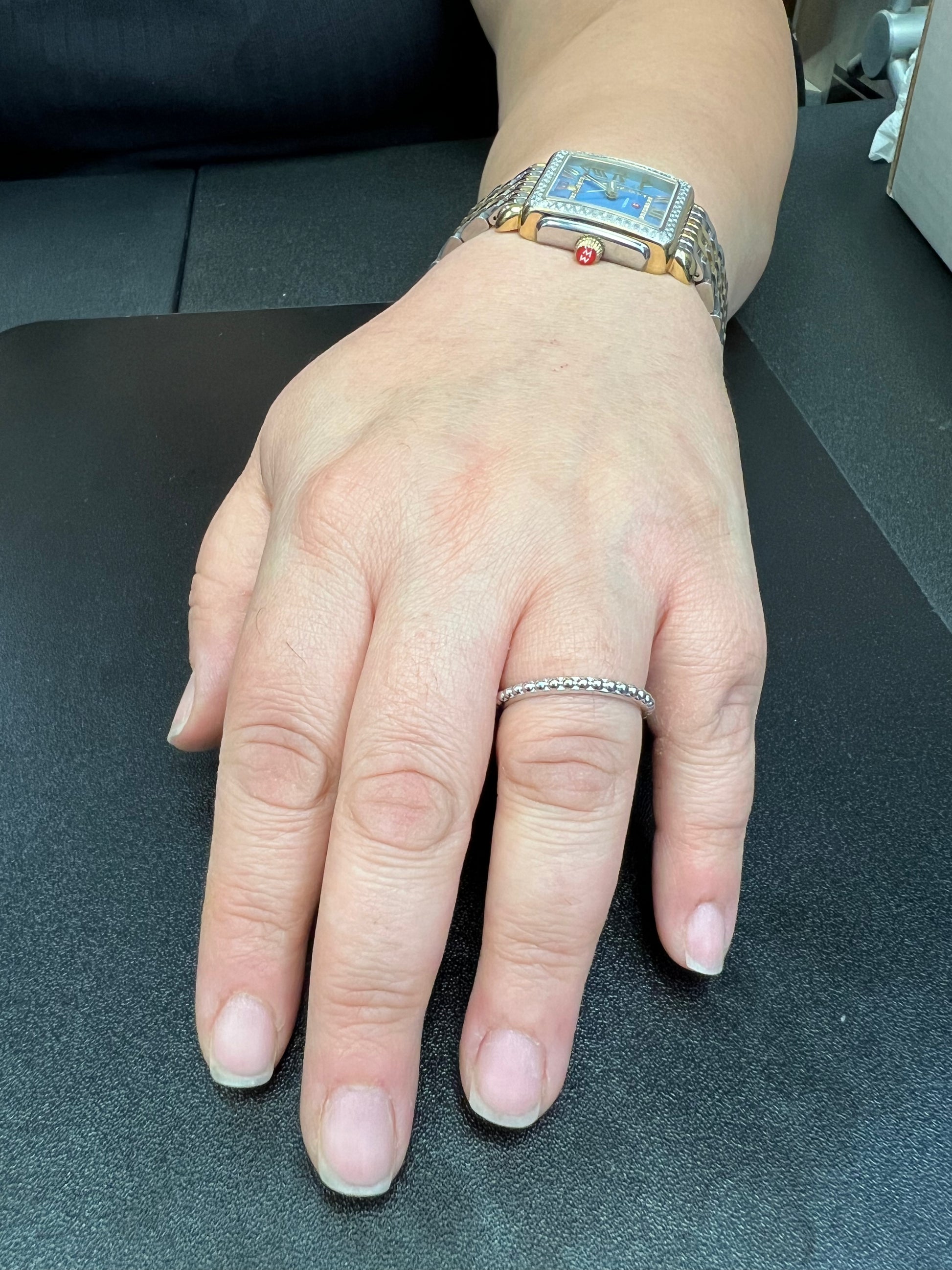 Sterling Silver Women's Thin Stackable Bead Ring | SilverCloseOut