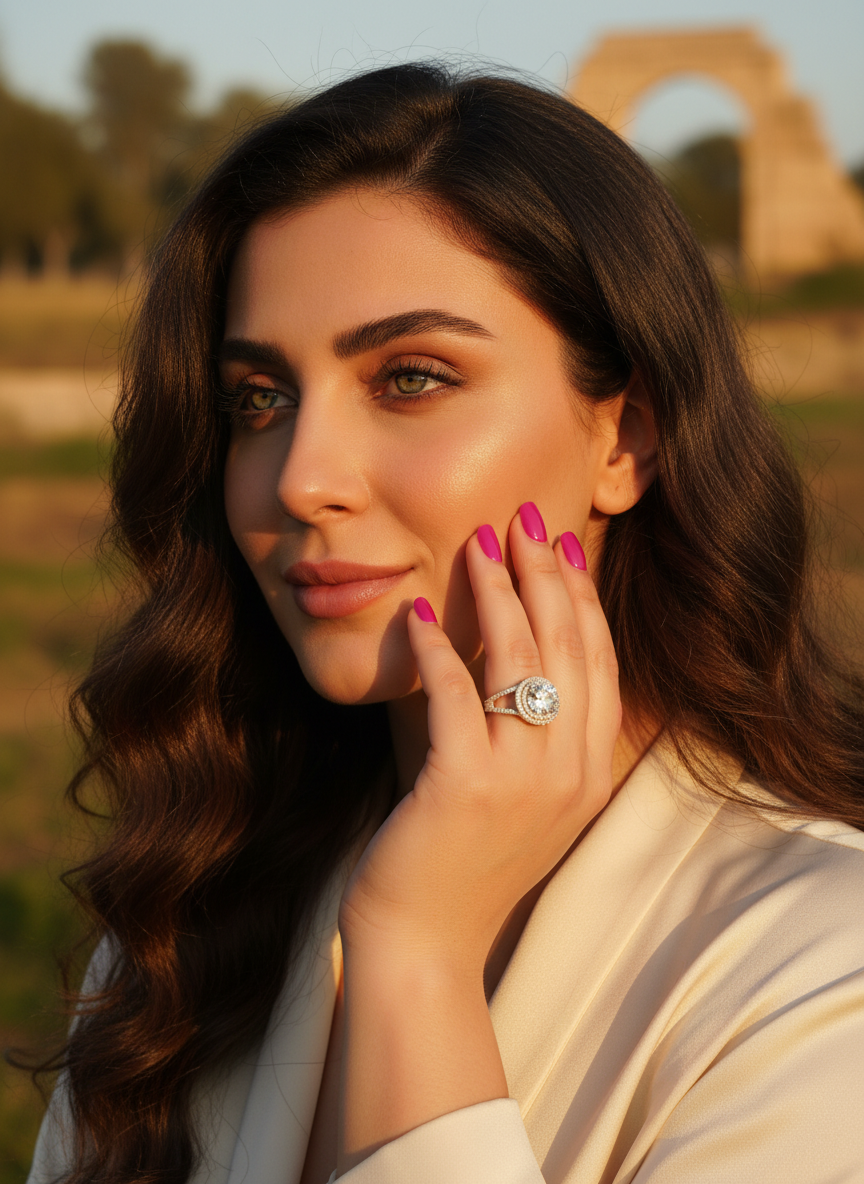 Sterling Silver CZ Big Halo Statement Ring | SilverCloseOut