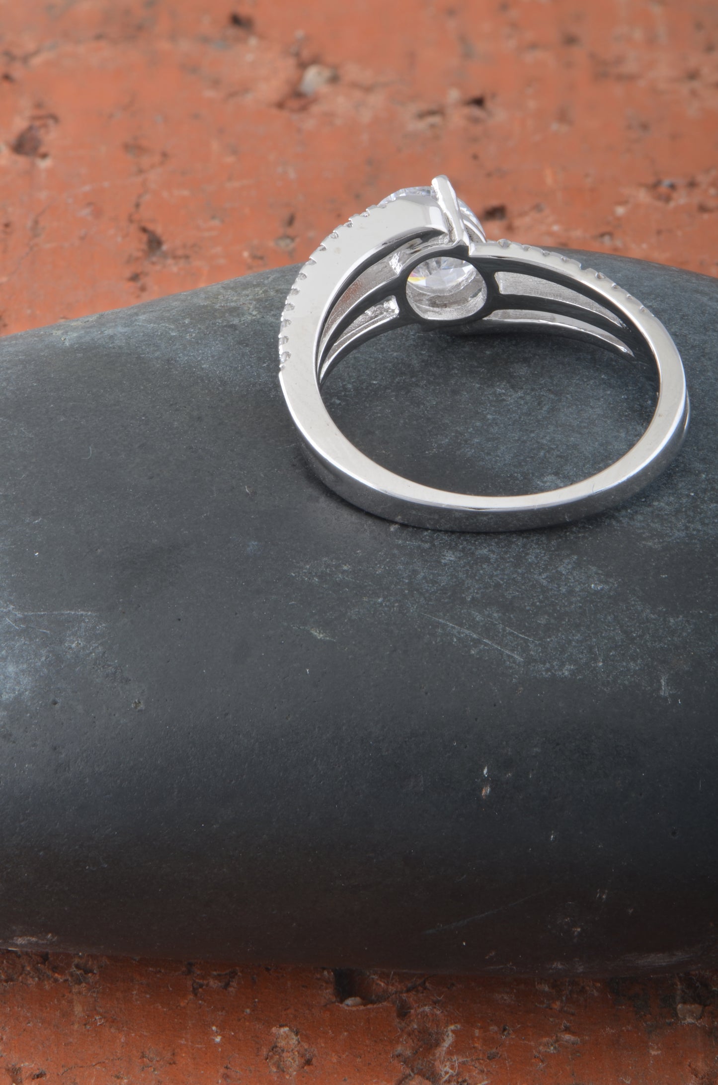 Sterling Silver CZ Fancy Bypass Ring | SilverCloseOut