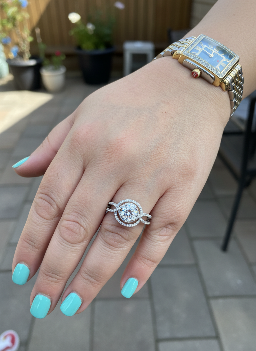 Sterling Silver CZ Fancy Solitaire Ring | SilverCloseOut