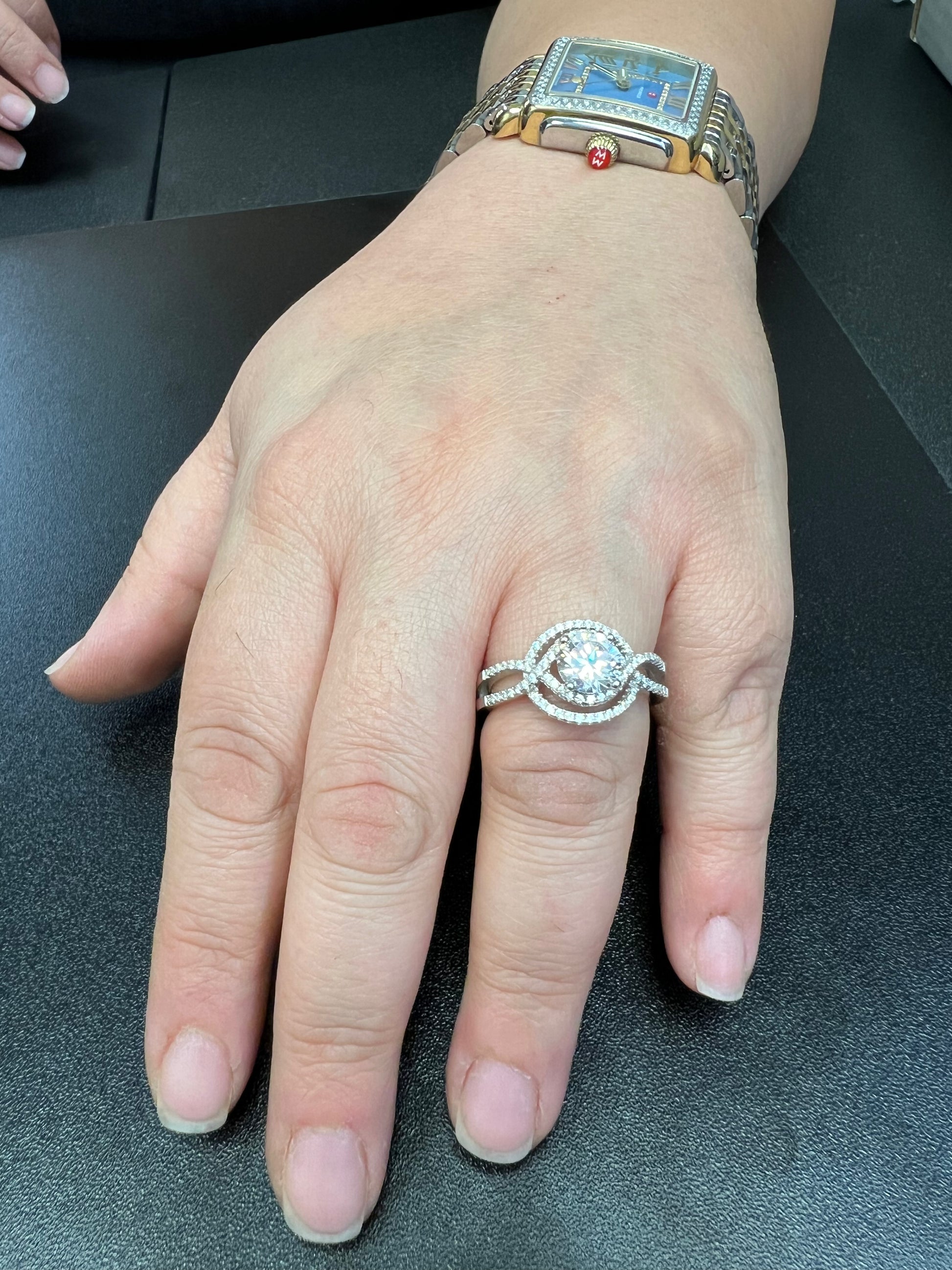Sterling Silver CZ Fancy Solitaire Ring | SilverCloseOut