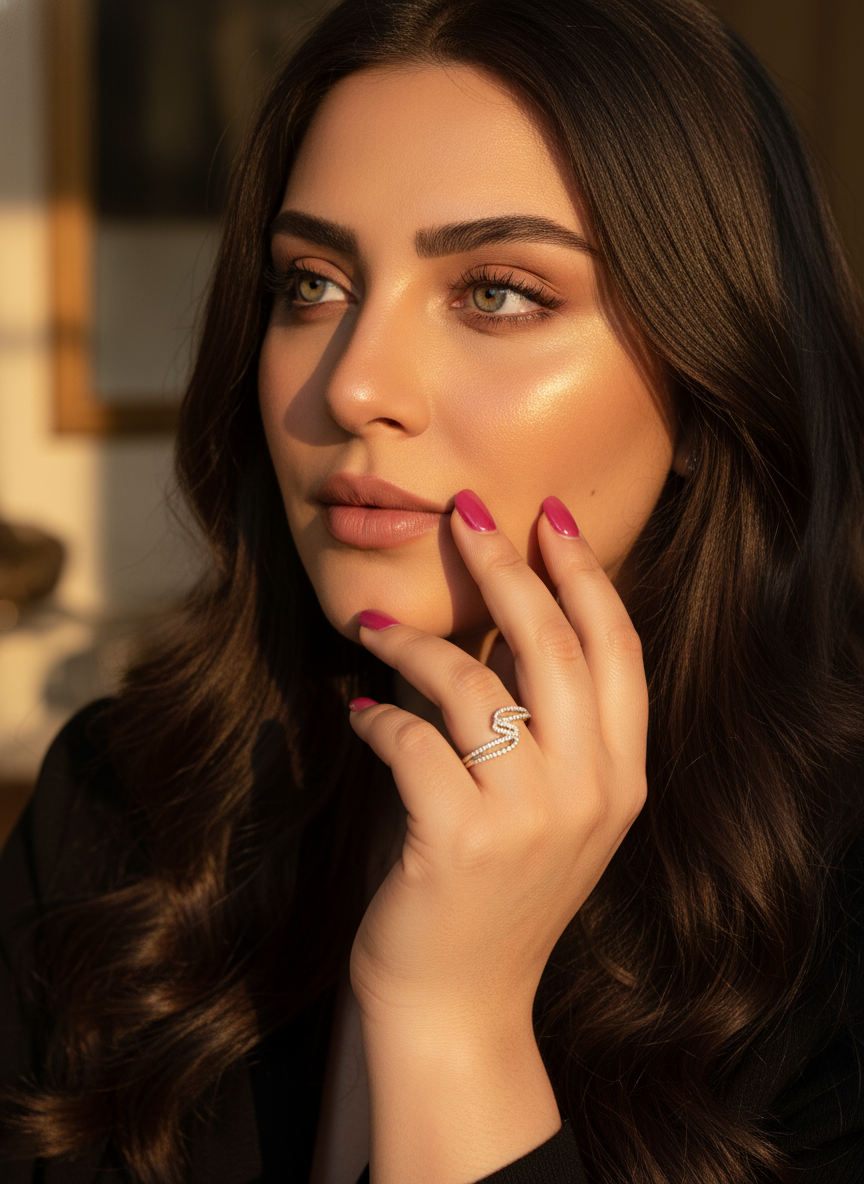 Sterling Silver CZ Zig zag Thread Ring | SilverCloseOut