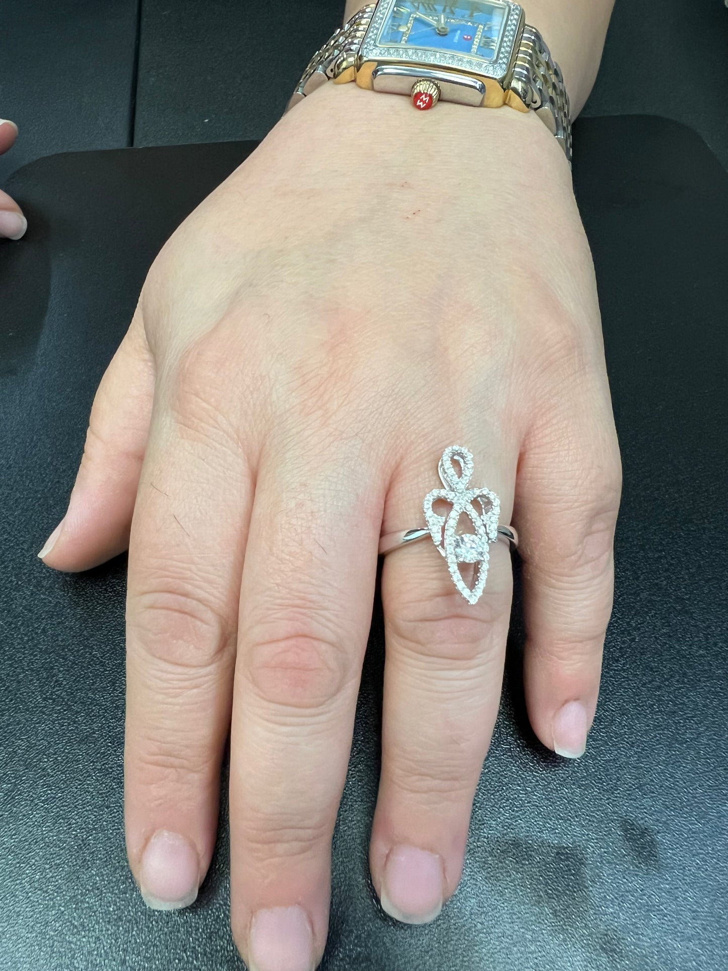 Sterling Silver CZ Sacred Feminine Ring | SilverCloseOut