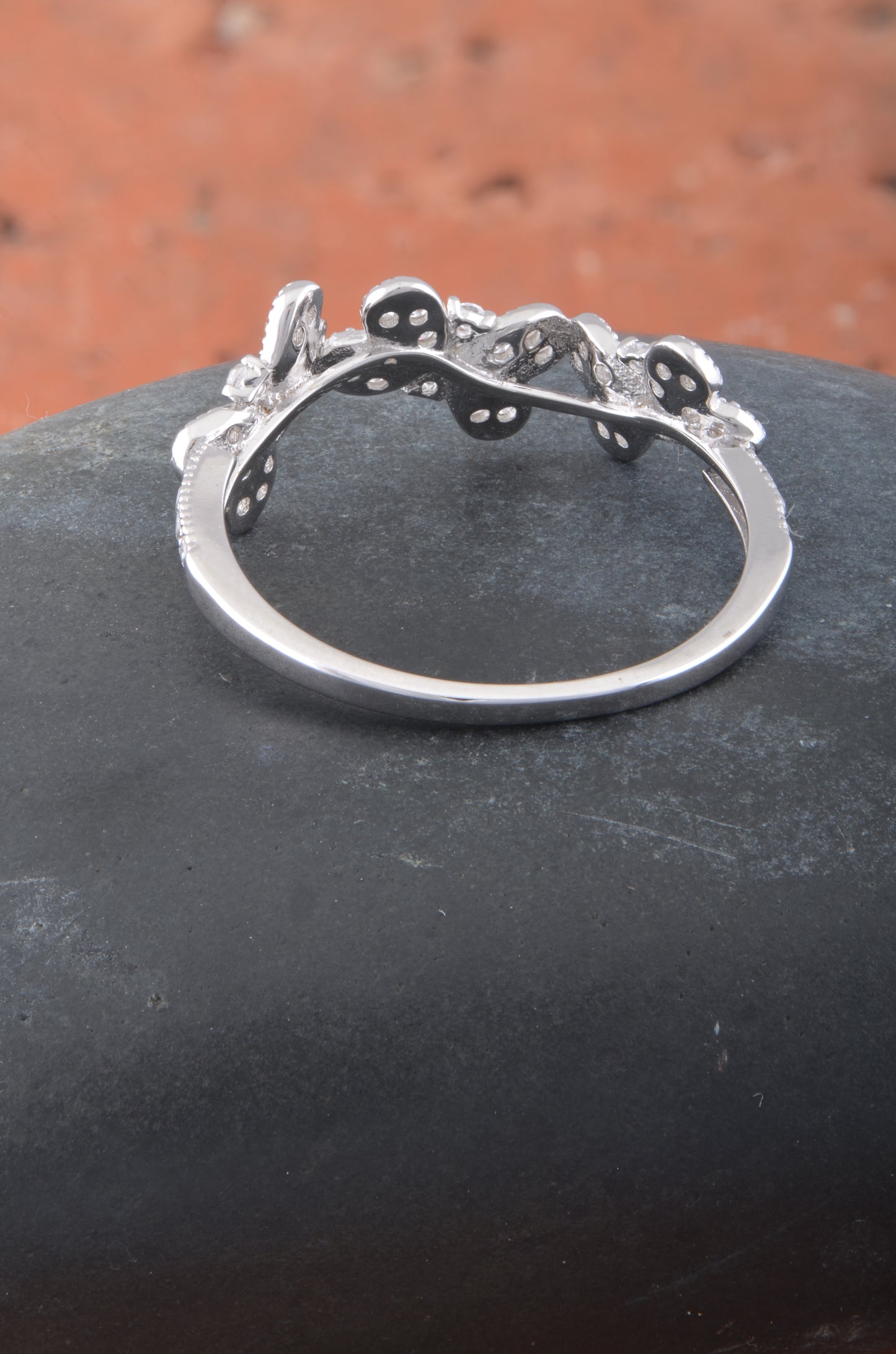 Sterling Silver CZ Stackable Butterflies Ring | SilverCloseOut