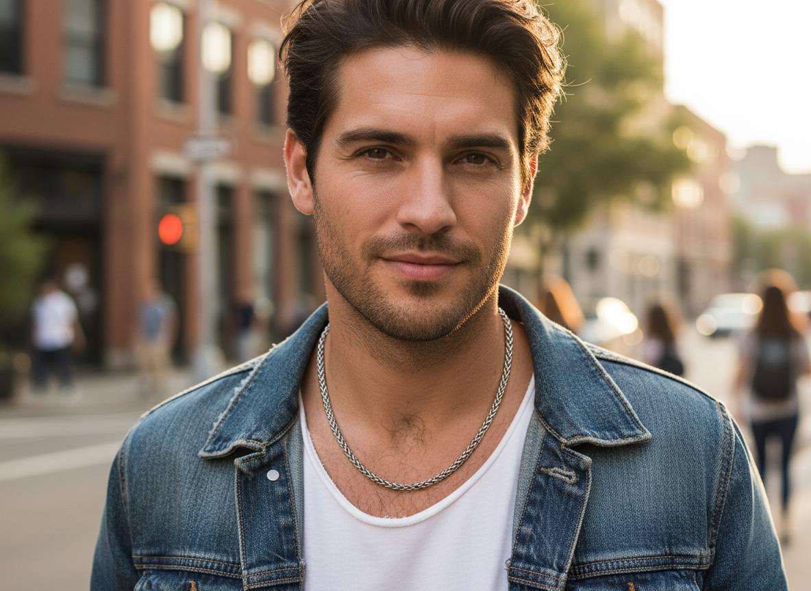 Hypoallergenic Unisex Stainless Steel Spiga Wheat Chain Necklace - 4.0MM  20" - 30" Length