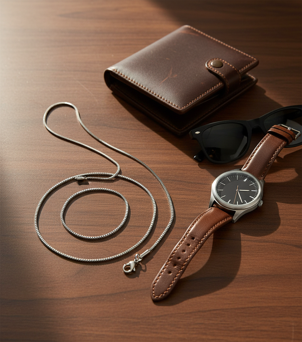 Stainless Steel Unisex Dainty Box Chain Necklace - 1.2mm Width (Available Lengths 16" - 30")