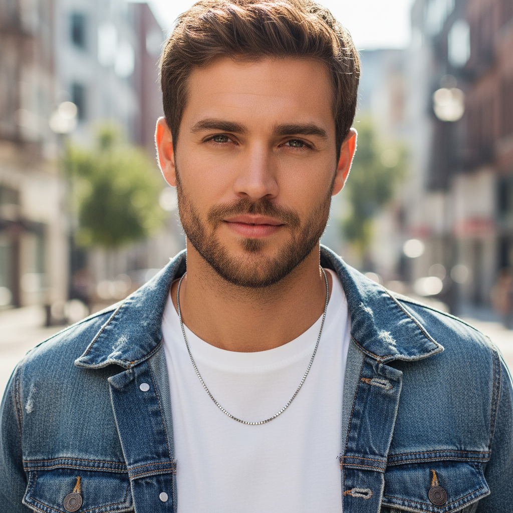 Stainless Steel Unisex Dainty Box Chain Necklace - 1.5mm Width (Available Lengths 16" - 30")