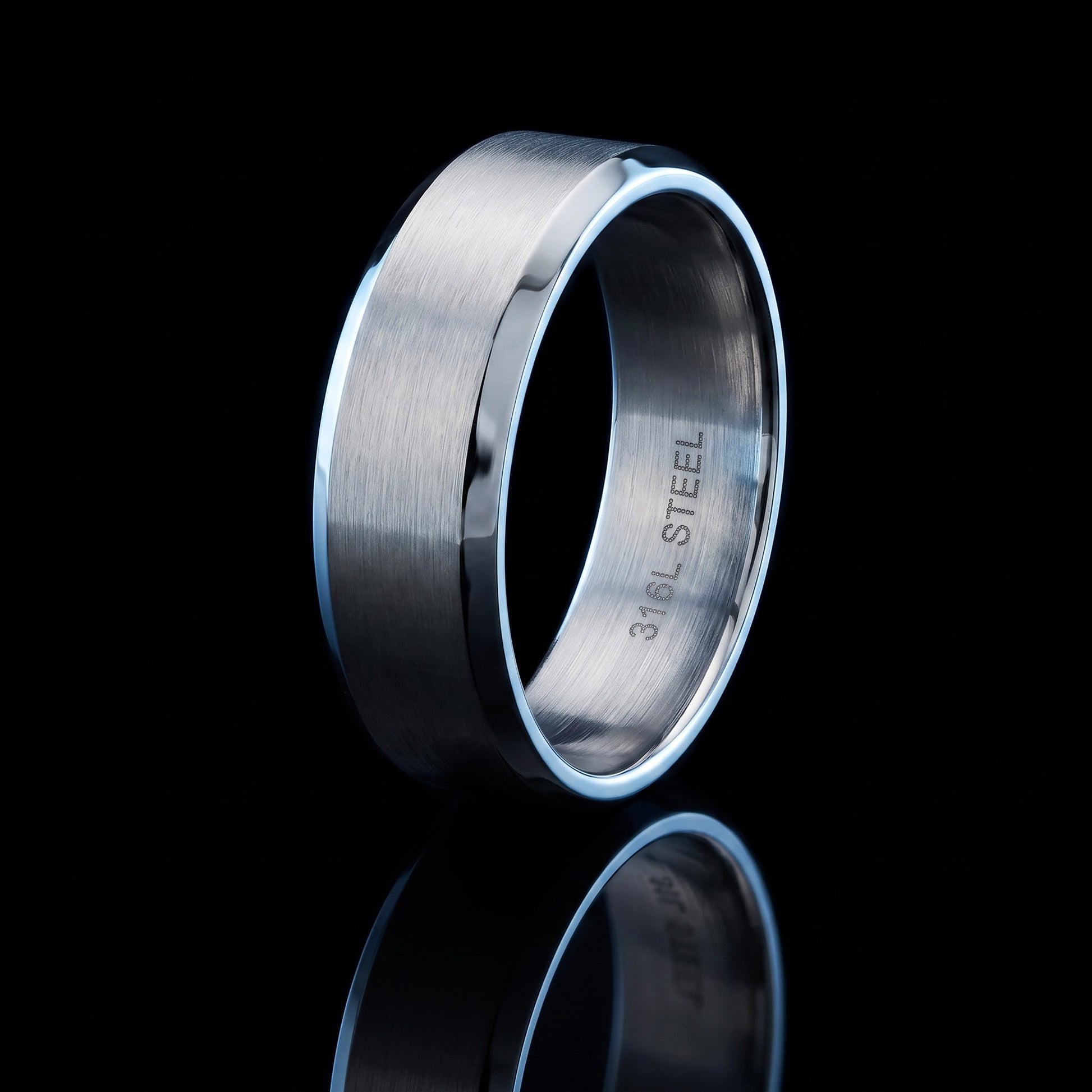 Stainless Steel Men's 6mm Classic Wedding Band Ring, Comfort Fit, Gift for Him view 3
