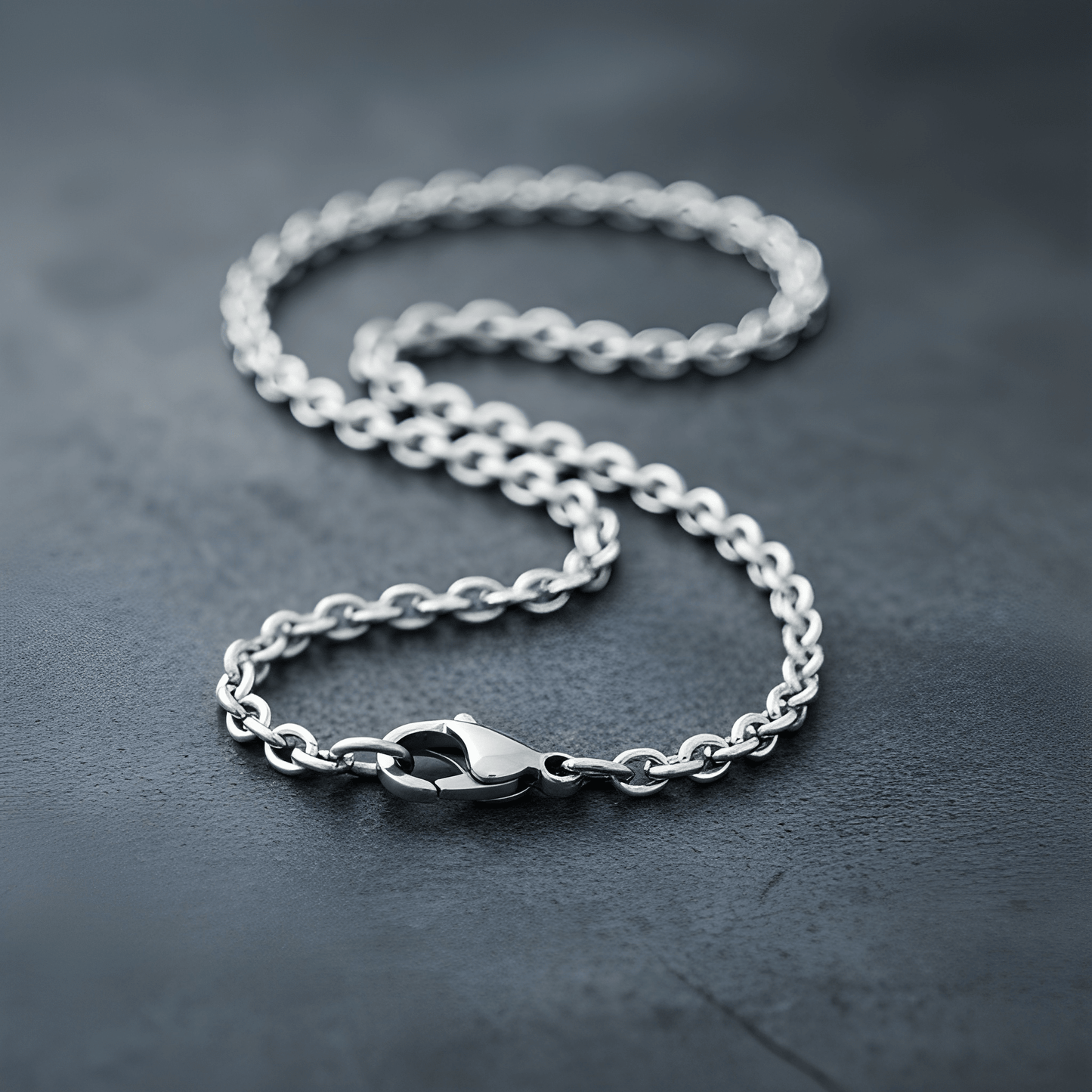 Stainless Steel Unisex Durable Everyday Cable Chain Necklace 3.1MM 16-36 Inch Lengths