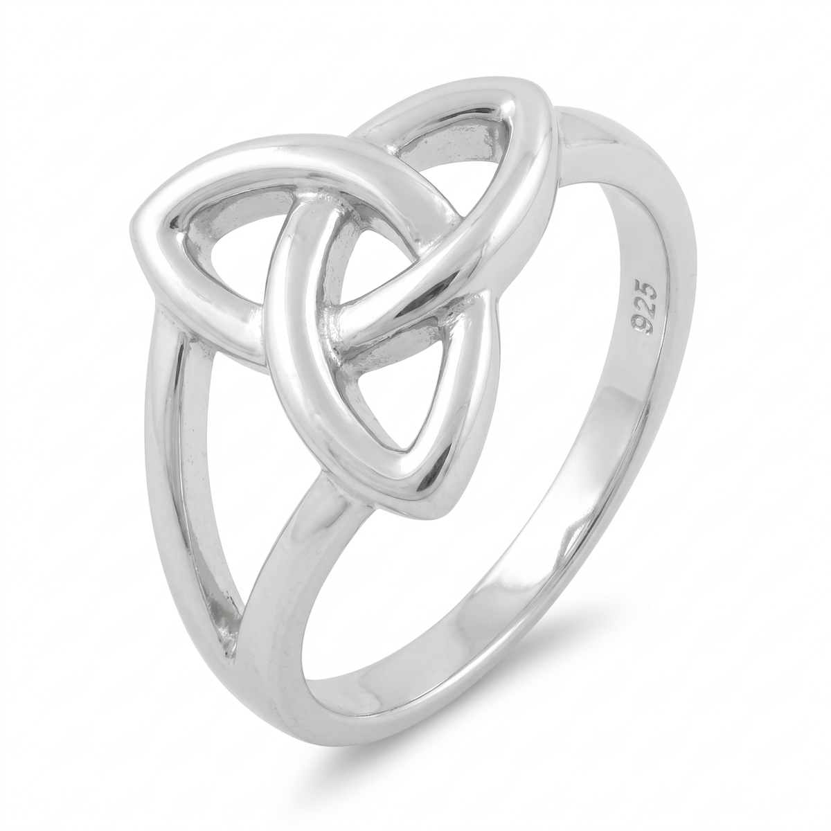 Sterling Silver Celtic Triquetra Trinity Knot Ring for Women