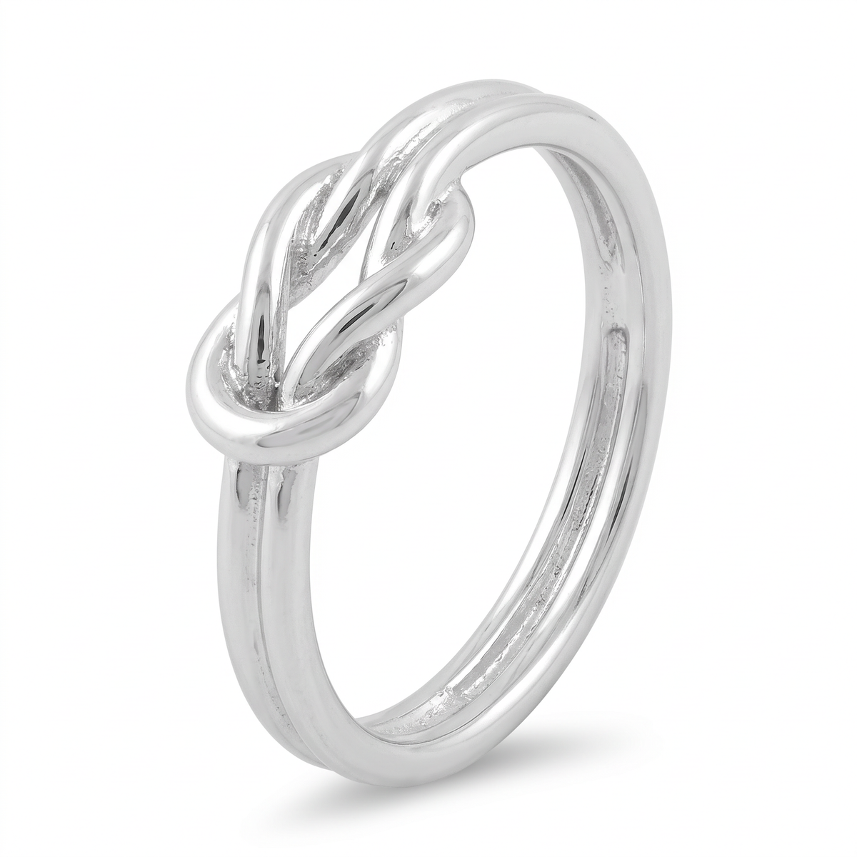 Sterling Silver Love Knot Promise Ring for Women