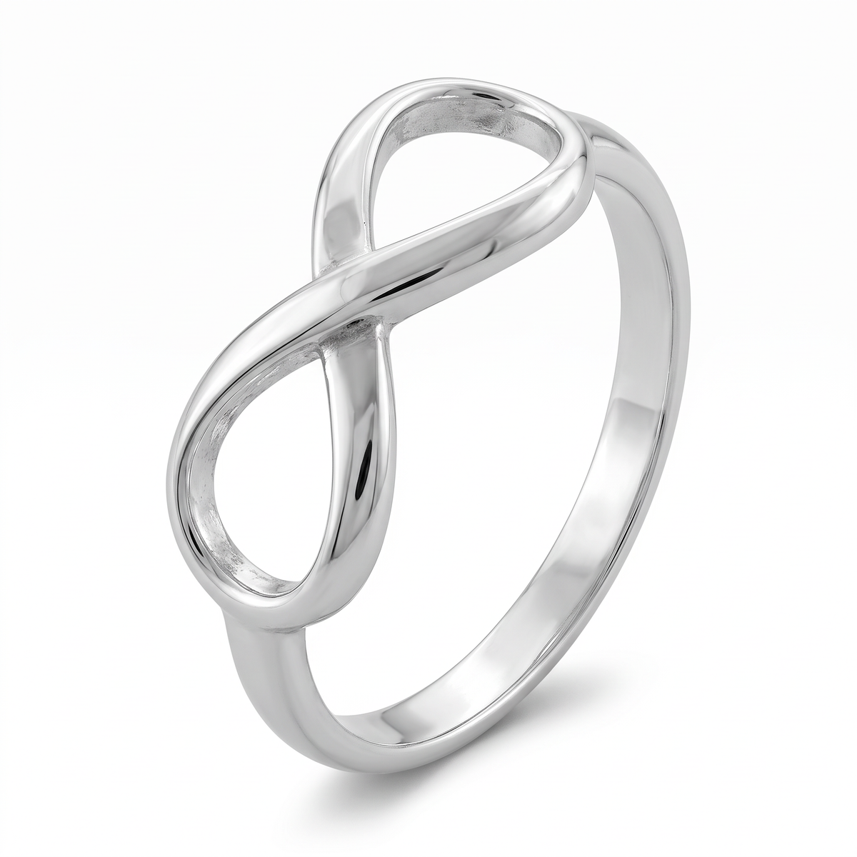 Sterling Silver 2.5mm Infinity Symbol Promise Ring for Women