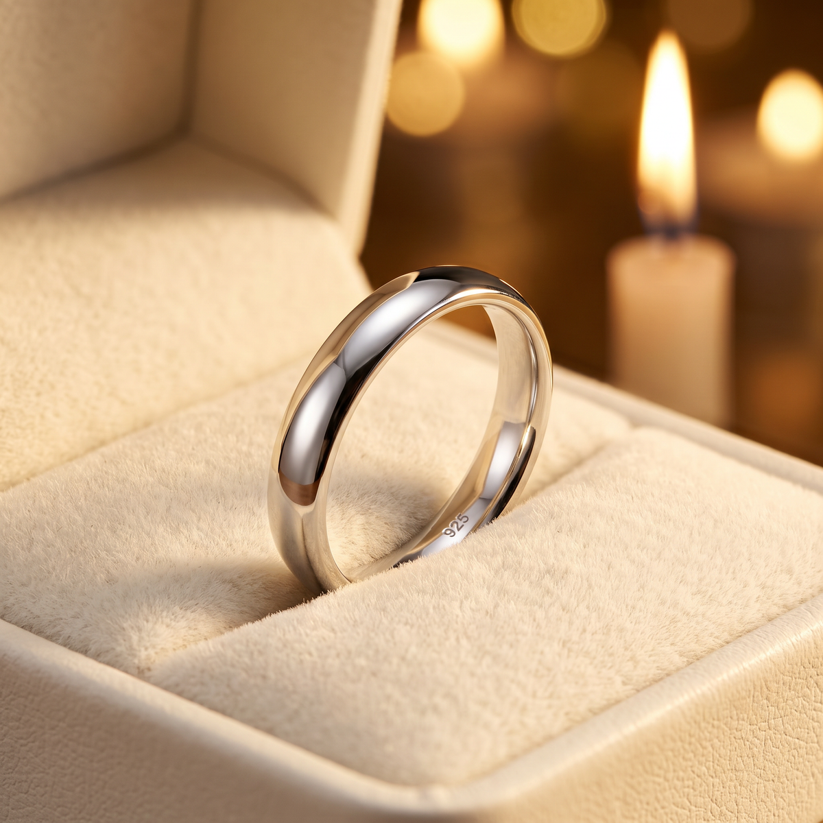 Sterling Silver 3mm Classic Dome Comfort Fit Wedding Band Ring, Unisex life3