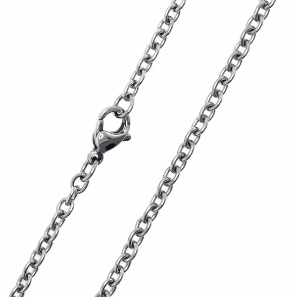 Stainless Steel Unisex Durable Everyday Cable Chain Necklace 3.1MM 16-36 Inch Lengths