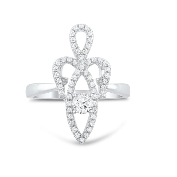 Sterling Silver Cz Sacred Feminine Ring - SilverCloseOut - 2