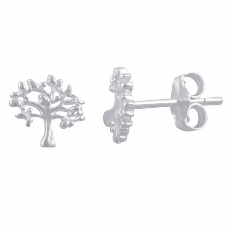 Sterling Silver  Celtic Tree of Life Stud Earrings