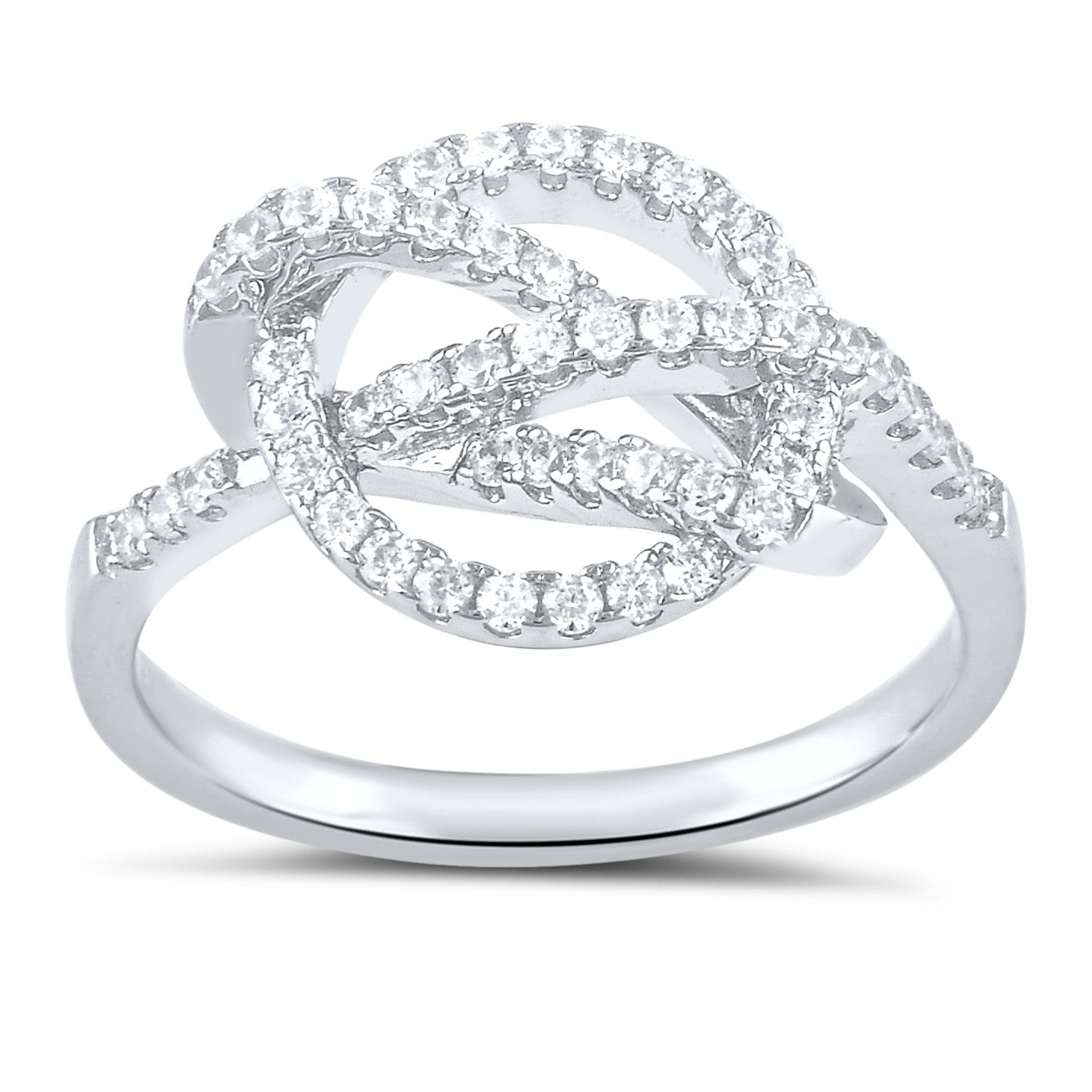 Sterling Silver Simulated Diamond Dream Catcher Ring - SilverCloseOut - 2