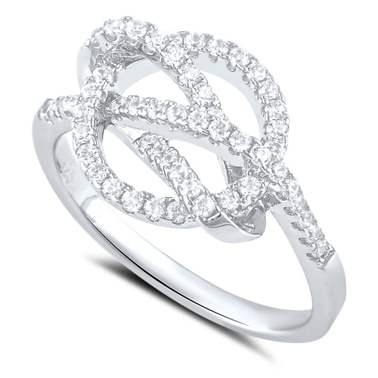 Sterling Silver Simulated Diamond Dream Catcher Ring - SilverCloseOut - 1