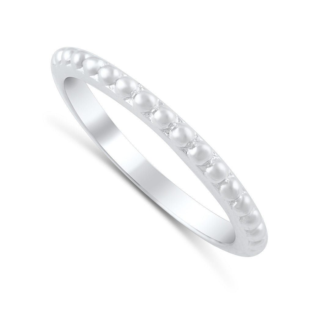 Sterling Silver Stackable Bead Eternity Ring  2.5mm - SilverCloseOut - 1