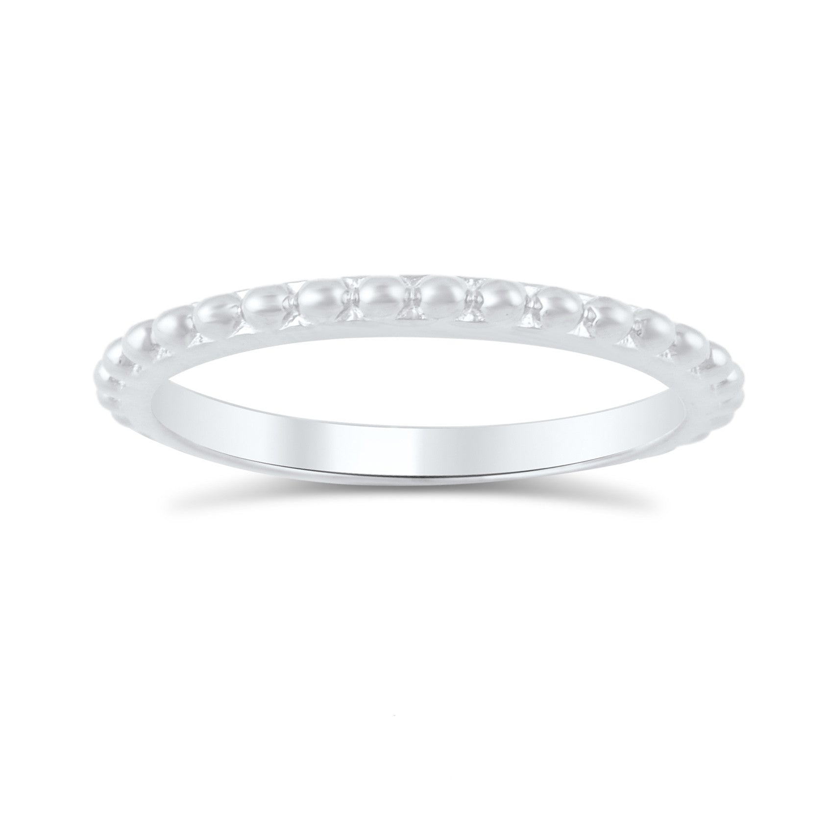 Sterling Silver Stackable Bead Eternity Ring  2.5mm - SilverCloseOut - 2