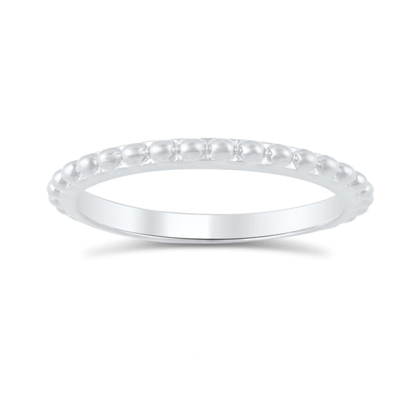Sterling Silver Stackable Bead Eternity Ring  2.5mm - SilverCloseOut - 2