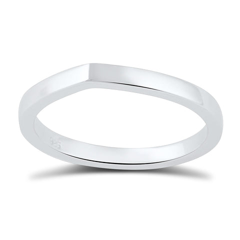 Sterling Silver Thin Stackable Spike Ring  2mm - SilverCloseOut - 1