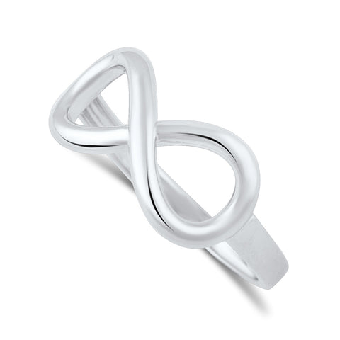 Sterling Silver Infinity Stackable Ring  2mm - SilverCloseOut - 1