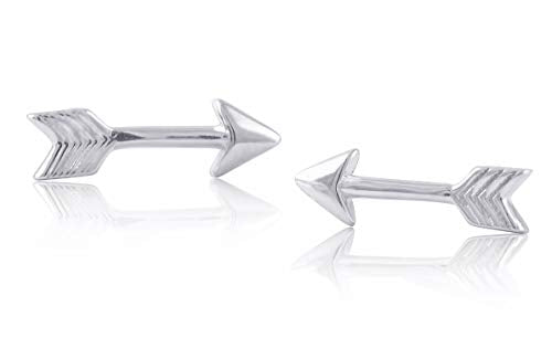 Sterling Silver Tiny Arrow Stud Earrings